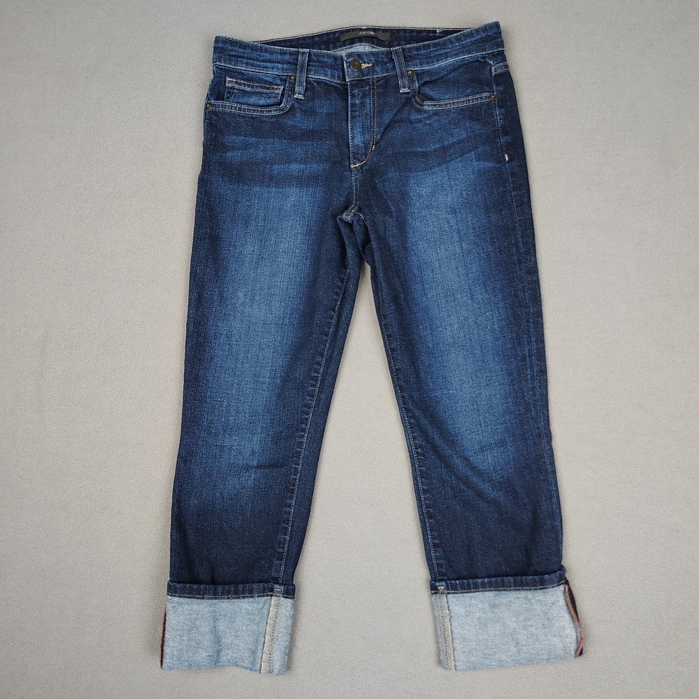Joes Jeans Cuffed Hem Boyfriend Women 30 Indigo Maven Pant Stretch Beach Casual